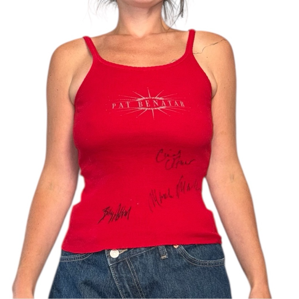 Pat Benetar Tank Top with Band Signatures